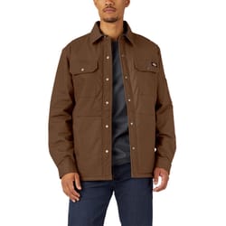 Dickies XL Long Sleeve Men's Flat Collar Jacket Brown