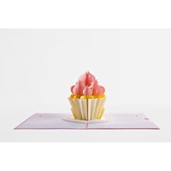 Lovepop Cupcake Birthday 3D Card Paper 1 pk