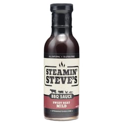 Steamin' Steve's Sweet Heat Mild BBQ Sauce 12 oz