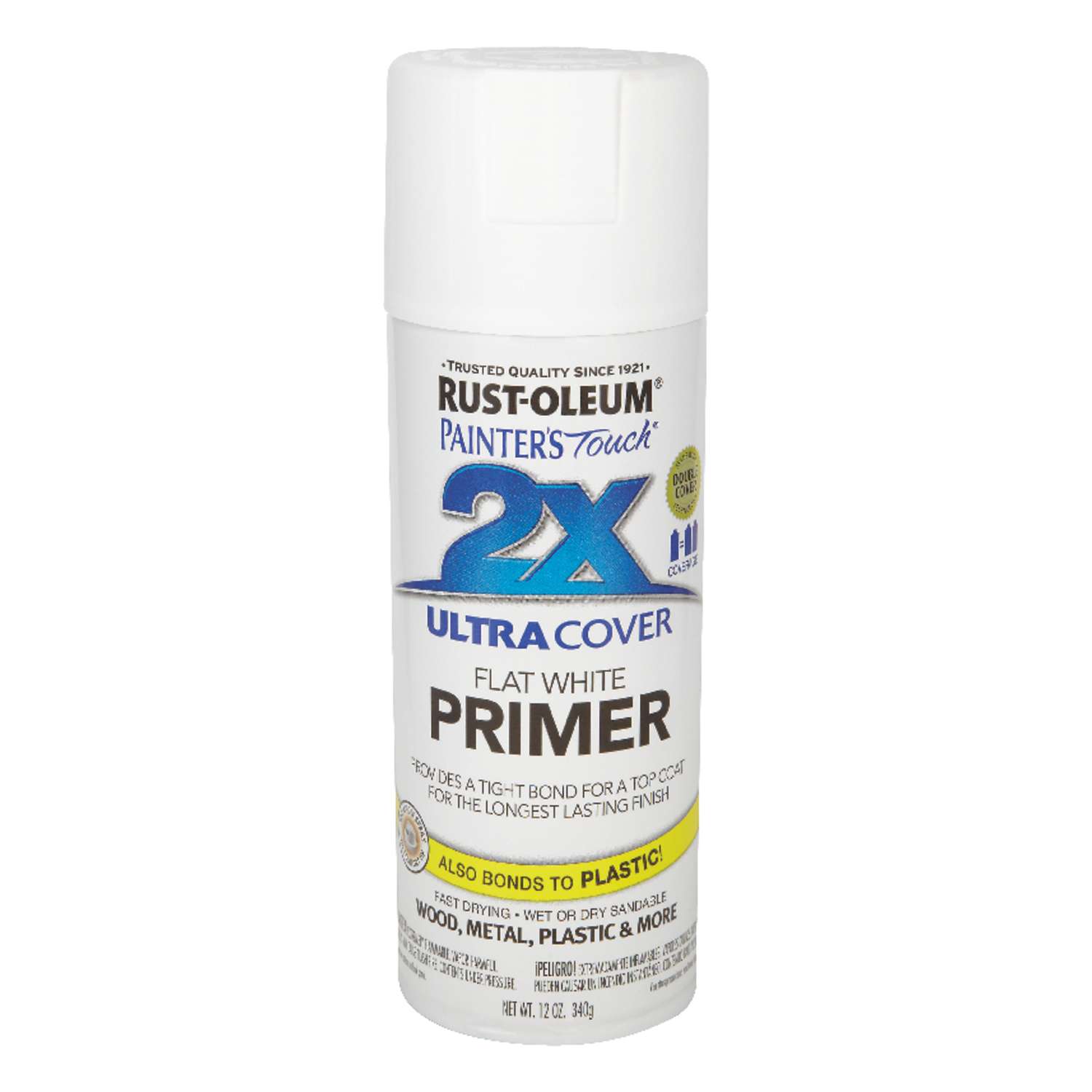 RustOleum Painters Touch 2X Ultra Cover Flat White Spray Paint 12 oz