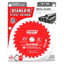 Diablo Steel Demon 5-7/8 in. D X 20 mm TiCo Hi-Density Carbide Metal Saw Blade 32 teeth 1 pk