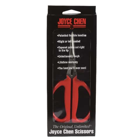 Joyce Chen 6-3/8 in. L Red Stainless Steel Scissors
