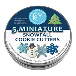 R&M International Corp Cookie Cutter Set Silver 5 pc