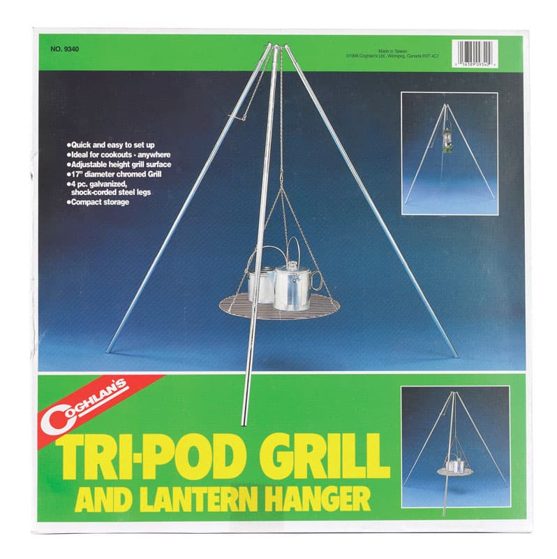 Coghlan s Silver Lantern Hanger and Tri Pod Grill 55 in. H X 18 in. W X 1.375 in. L 1 pk Mfr 9340 Ace Hardware