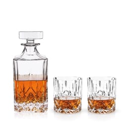 Viski Admiral Clear Glass Whiskey Decanter