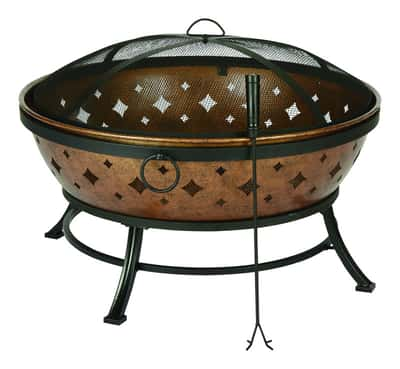 Living Accents Noma Wood Fire Pit 22 4 In H X 35 8 In W X 22 In D Steel Ace Hardware