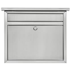 Architectural Mailboxes Maya Stainless Steel Wall Mount Silver Mailbox