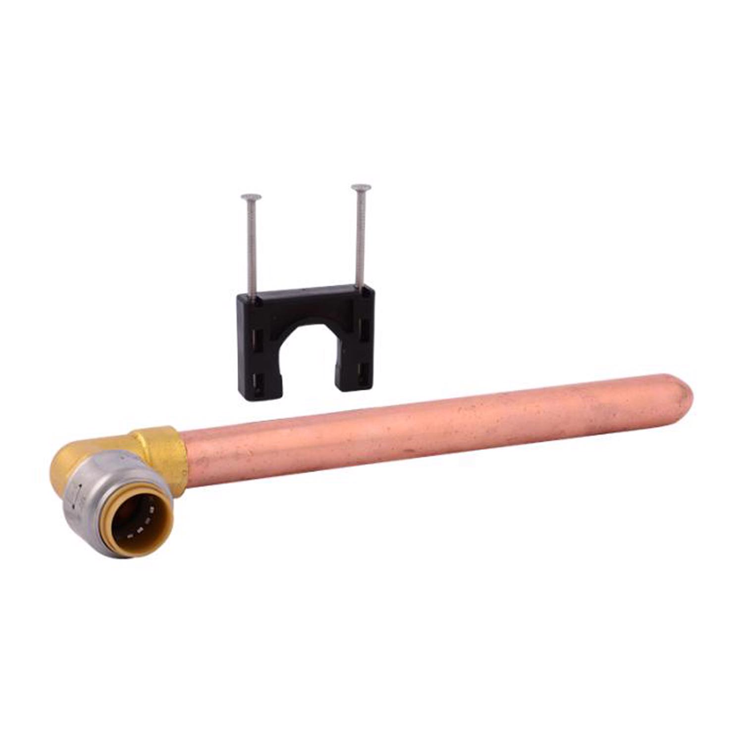 SharkBite Push to Connect 1/2 in. PTC each Copper Pipe Stubout Elbow