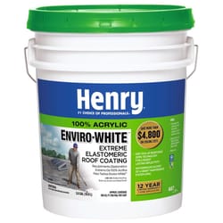 Henry Smooth White Elastomeric Roof Coating 5 gal