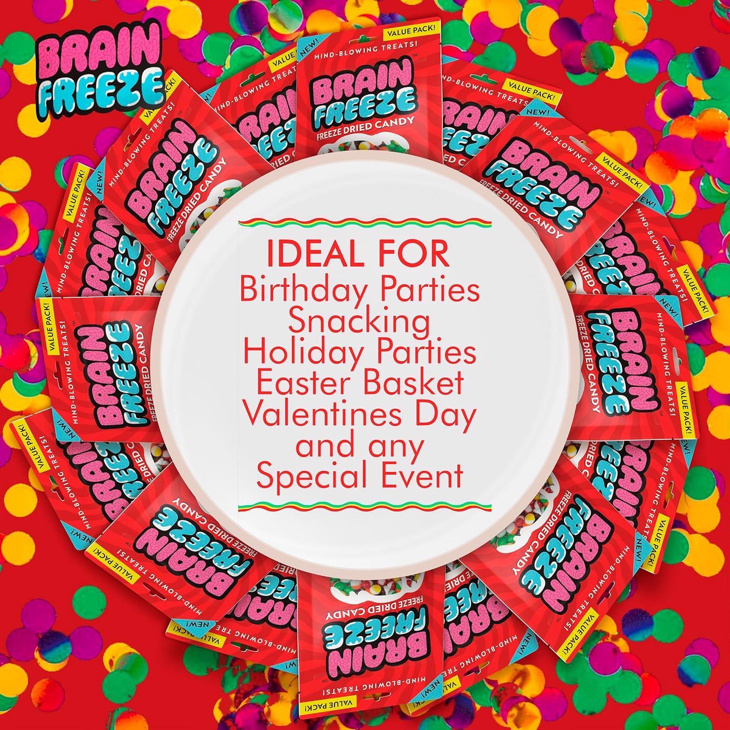 Brain Freeze Rainbow Crunch Fruit Candy 5.6 oz Mfr# BFRNCR