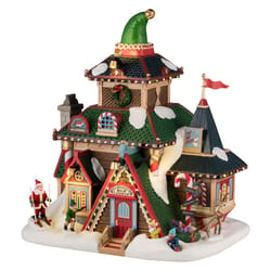 Lemax Multicolored Elwood's Elf Lodge Christmas Village