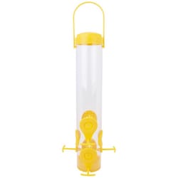 Perky-Pet Finch 1.5 lb Plastic Tube Bird Feeder 6 ports