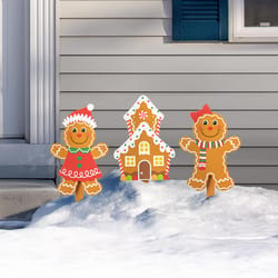 Glitzhome Gingerbread Man 15 in. Yard Decor