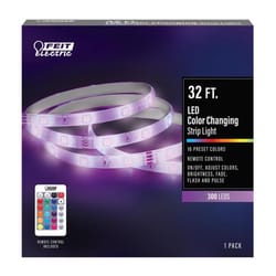 Feit LED 32 ft. L Color Changing Plug-In LED Tape Light 1 pk