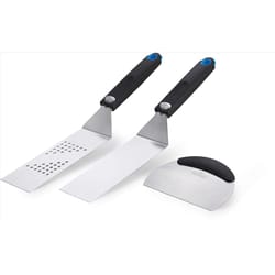 Napoleon Stainless Steel Black/Silver Grill Tool Set 3 pc