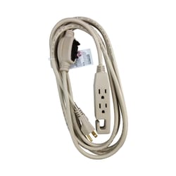 Ace Indoor 12 ft. L Beige Triple Outlet Cord 16/3 SJT