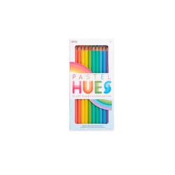 OOLY Pastel Hues Colored Pencil 12 pk Black/Blue/Brown/Green/Orange/Pink/Purple/Yellow