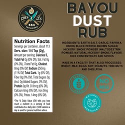 Chef J's BBQ Provisions Bayou Dust BBQ Rub 7 oz