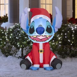 Gemmy Christmas Inflatable Stitch in Santa Suit 36 in. Inflatable