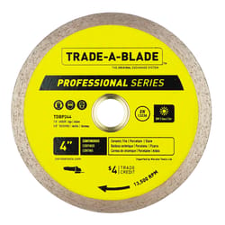 Trade A Blade 4 in. D X 5/8 and 7/8 in. Diamond Continuous Rim Blade 1 each