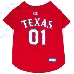 Pets First Team Colors Texas Rangers Dog Jersey Small