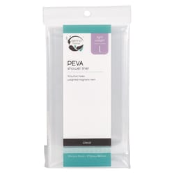 Zenna Home 72 in. H X 70 in. W Clear Solid Shower Curtain Liner PEVA