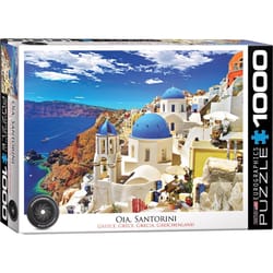 Eurographics Oia Santorini Greece Jigsaw Puzzles Multicolored 1000 pc