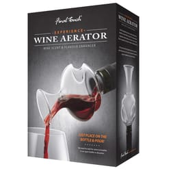 Final Touch Clear Glass Aerating Wine Pourer