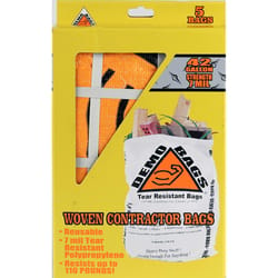 Demo Bags 42 gal No Scent Contractor Bags Flap Tie 5 pk