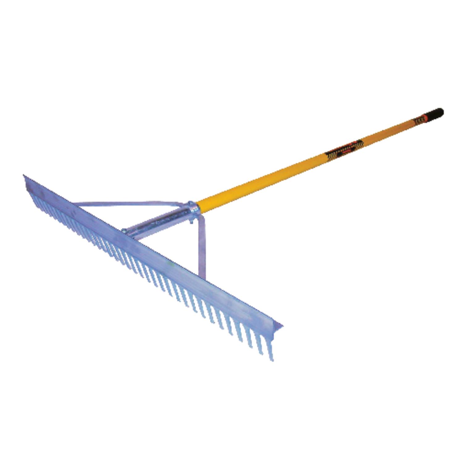 Structron S600 Power 67 in. 36 Tine Aluminum Landscape Rake Fiberglass Handle Mfr 12102 Ace Hardware