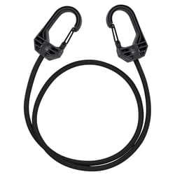 KeyStart Black Bungee Cord 24 in. L 1 pk