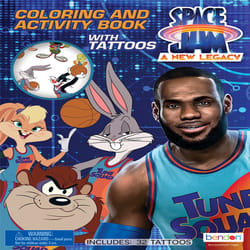 Bendon Space Jam Tattoo Activity and Coloring Book