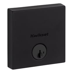 Kwikset Downtown Matte Black Zinc Single Cylinder Smart Key Deadbolt