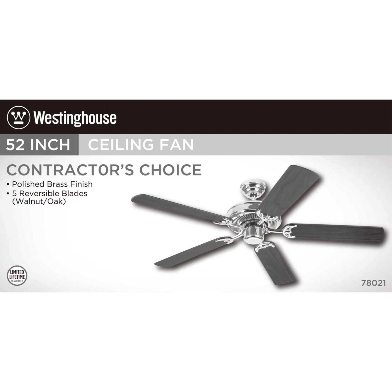 Westinghouse Contractor S Choice 52 In 5 Blade Indoor