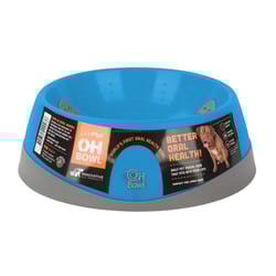 LickiMat OH Turquoise Plastic Large Pet Bowl For Dogs