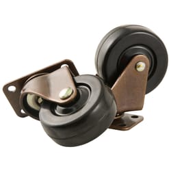 Softtouch 2 in. D Swivel Plastic Caster 125 lb 2 pk