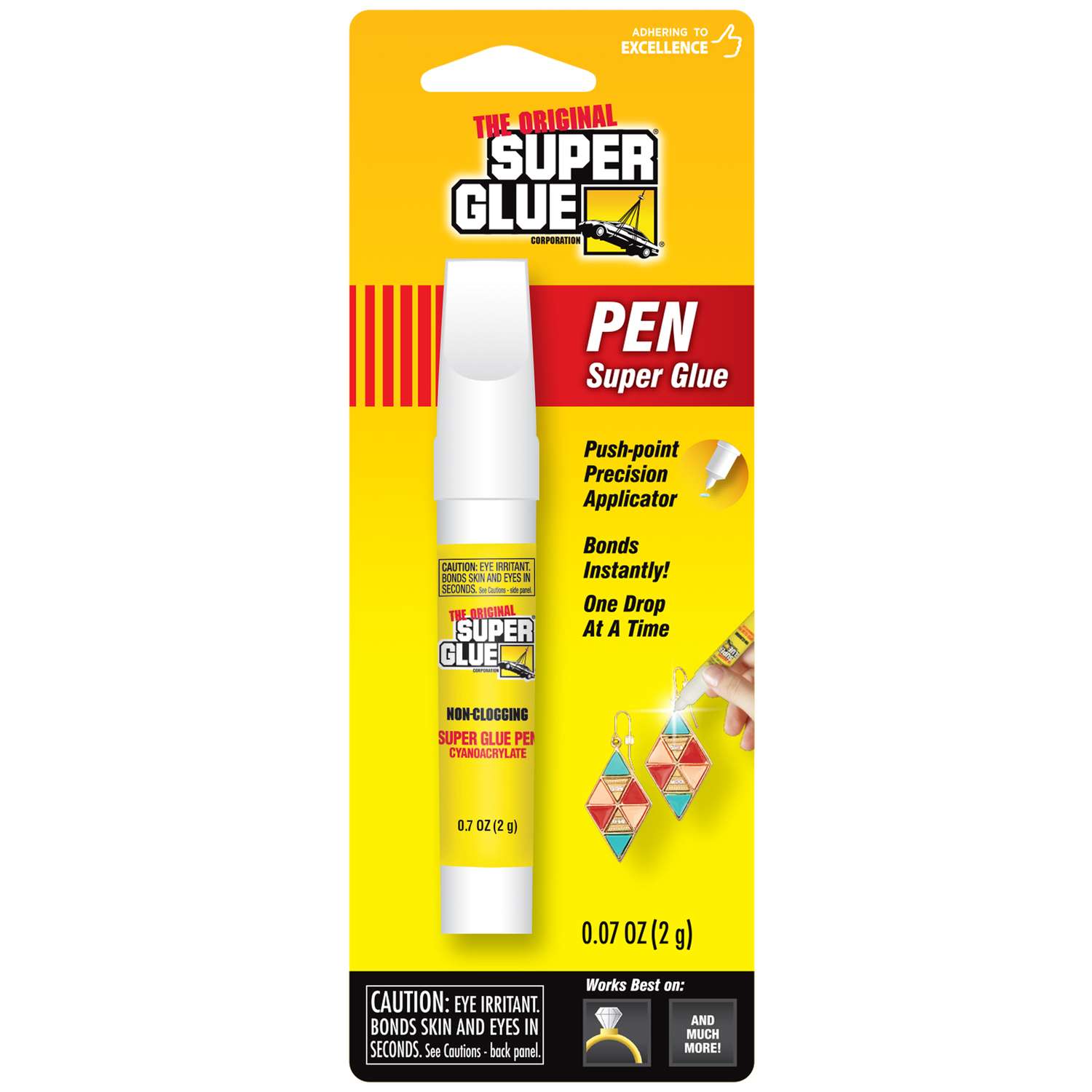 The Original Super Glue Corporation High Strength Cyanoacrylate Super Glue Pen 0.07 oz. Ace