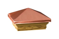 Deckorators 3 in. H X 4 in. W Copper Wood Post Cap