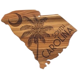 Totally Bamboo Rock & Branch 14 in. L X 11.5 in. W X 0.6 in. Acacia Wood South Carolina Serving & Cu