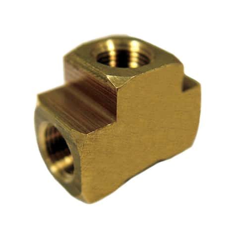 JMF Company 1/2 in. FPT X 3/8 in. D FPT Brass Tee - Ace Hardware