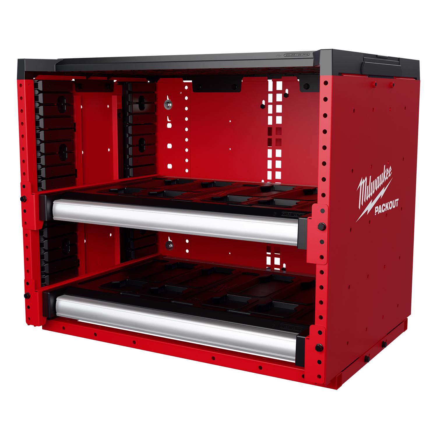 Milwaukee Packout 22 in. H X 27.3 in. W X 21 in. D Steel Rack Drawer