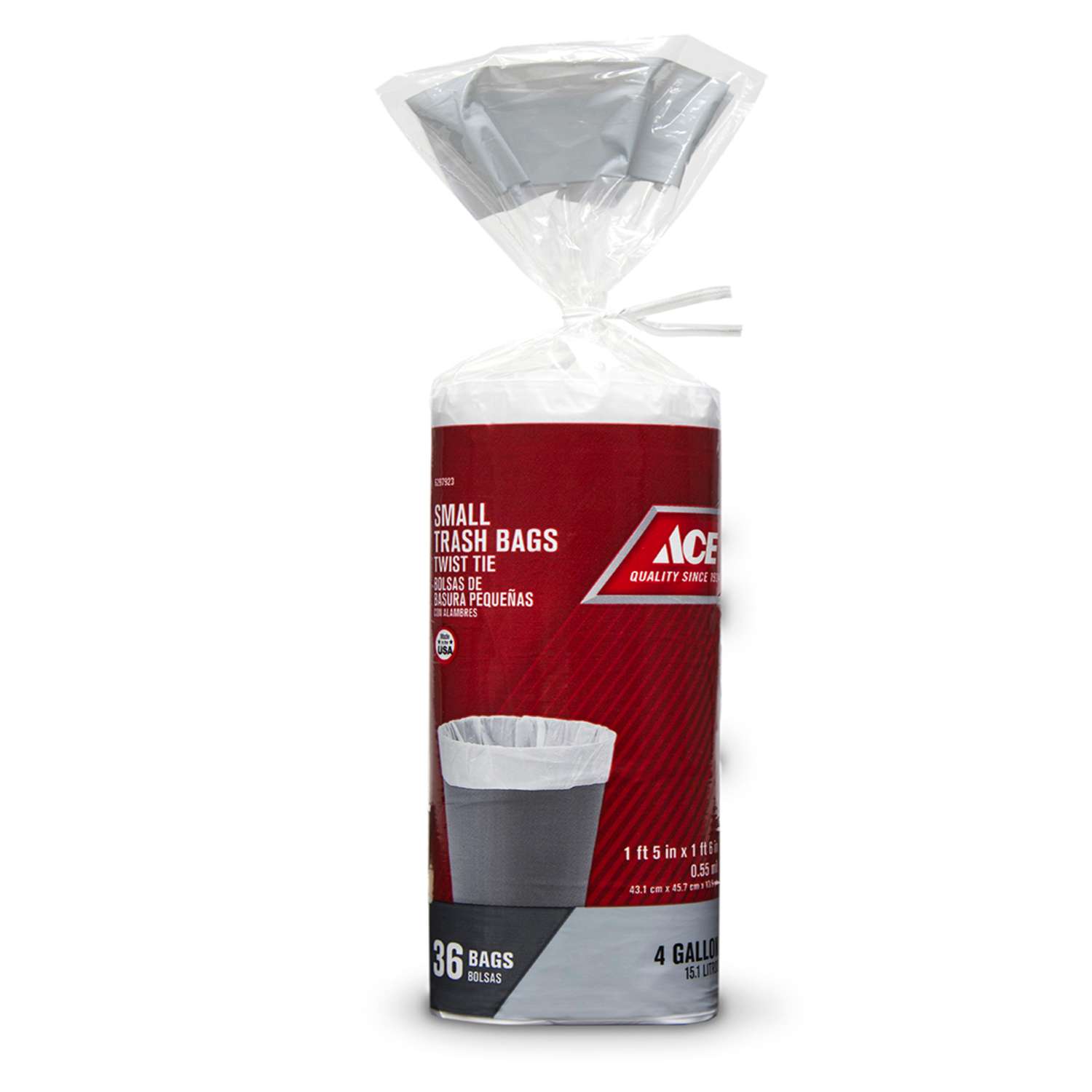Ace 4 gal. Trash Bags Twist Tie 36 pk Ace Hardware