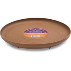 Down Under 12 in. D Plastic Plant Turner Terracotta