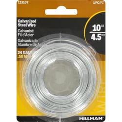 Hillman 250 ft. L Galvanized Steel 24 Ga. Wire Hillman 250 ft. L Galvanized Steel 24 Ga. Wire