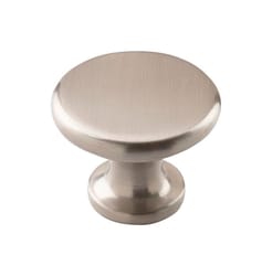 Amerock Allison Round Furniture Knob 1-1/2 in. D 1-3/16 in. Satin Nickel Silver 1 pk