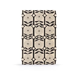 Denik 5 in. W X 8 in. L Sewn Bound Black/Beige Growing Pattern Notebook