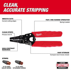 Milwaukee 24 AWG 1.94 in. L Wire Stripper/Cutter