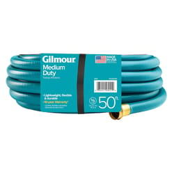 Gilmour 5/8 in. D X 50 ft. L Medium Duty Garden Hose Blue