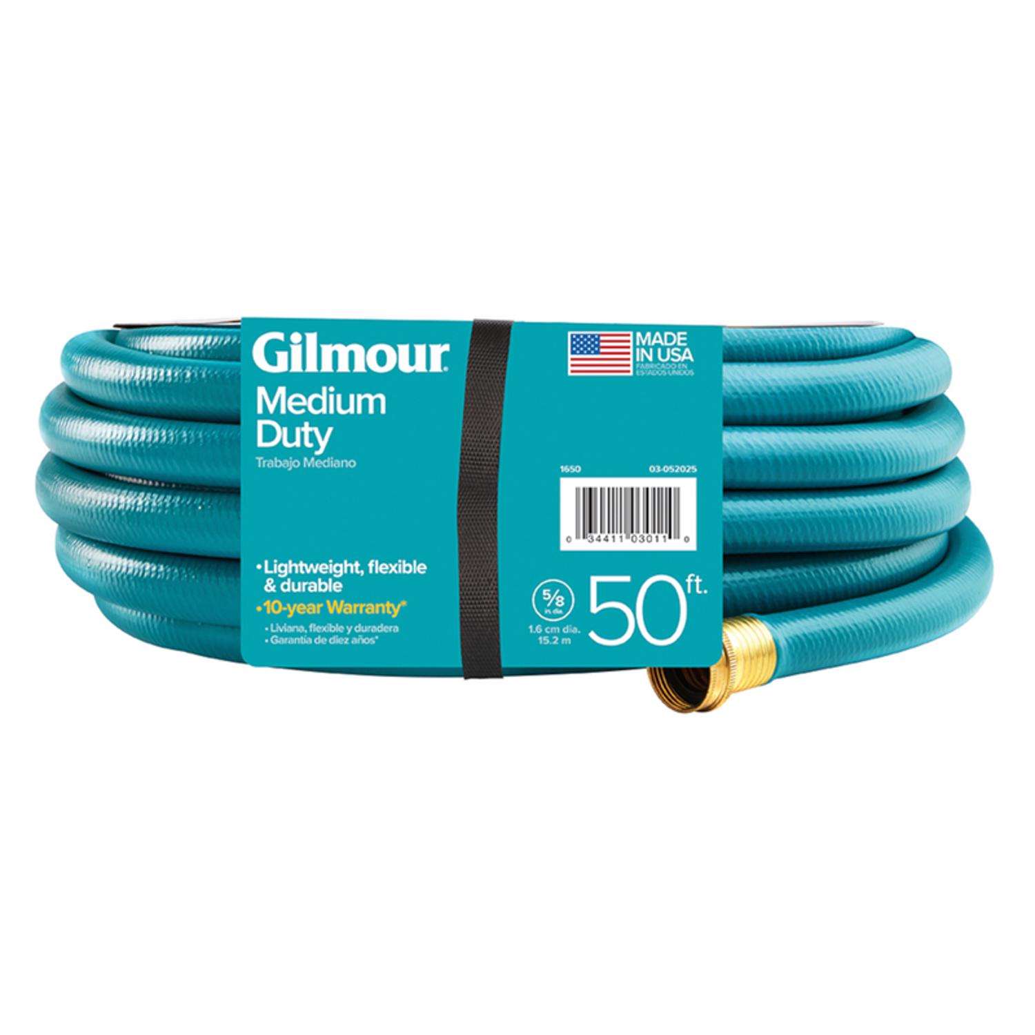 Gilmour 5/8 in. D X 50 ft. L Medium Duty Garden Hose Blue
