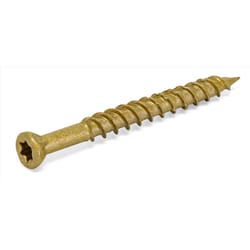 HILLMAN Power Pro No. 8 X 1-5/8 in. L Star Bronze Ceramic Coarse Screws 829 pk